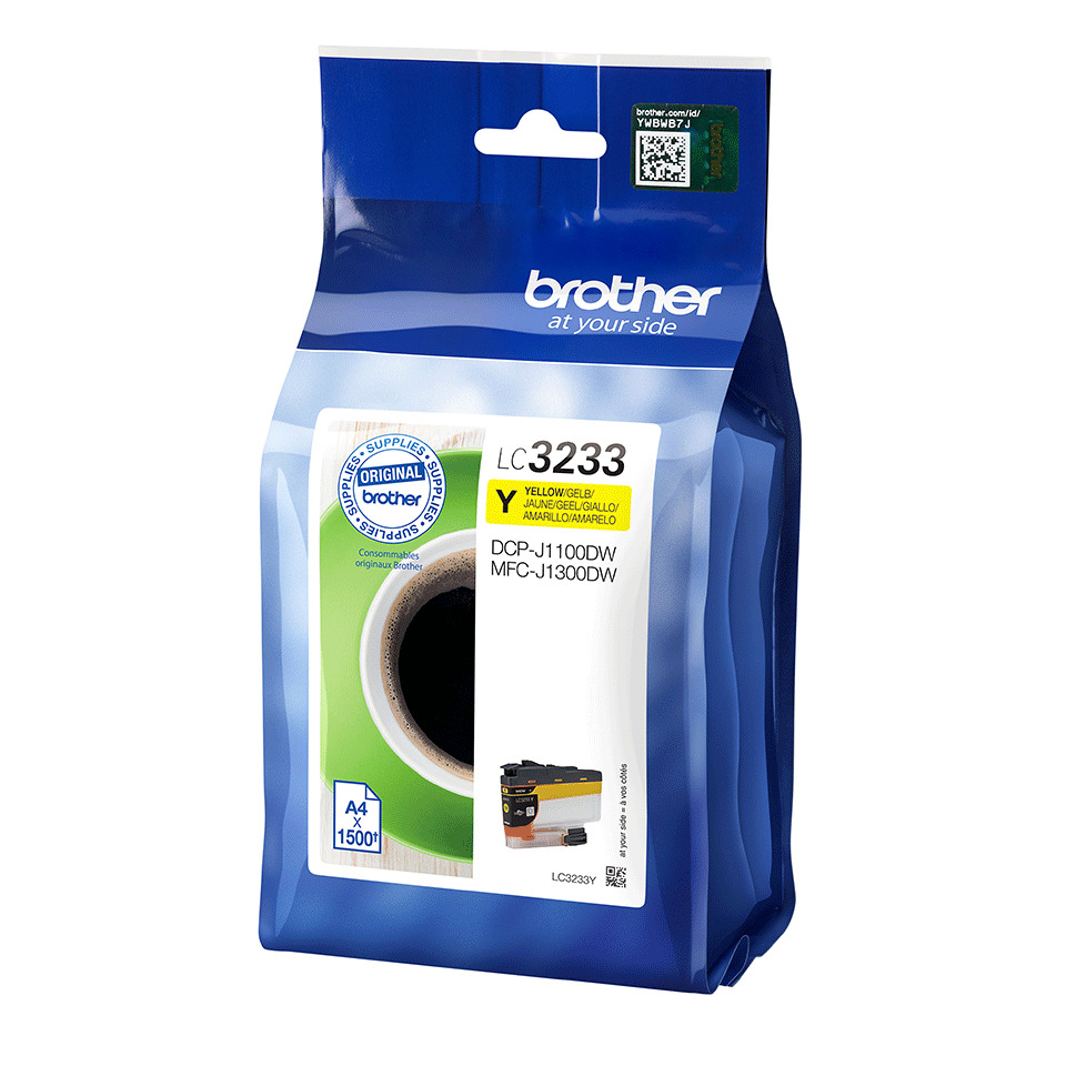 BROTHER LC-3233Y Dzeltena tintes kasete  1