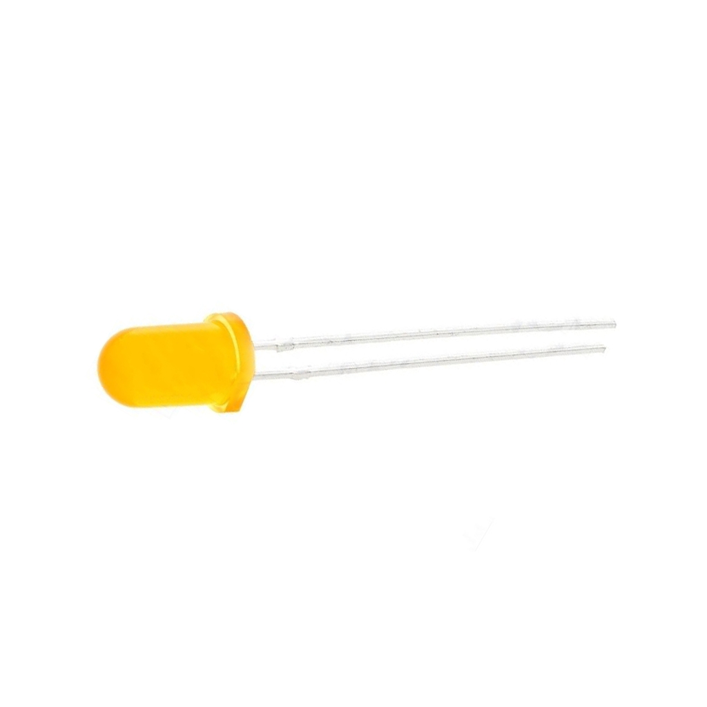 LUCKY LIGHT LED; amber; 5mm; 1000÷1400mcd