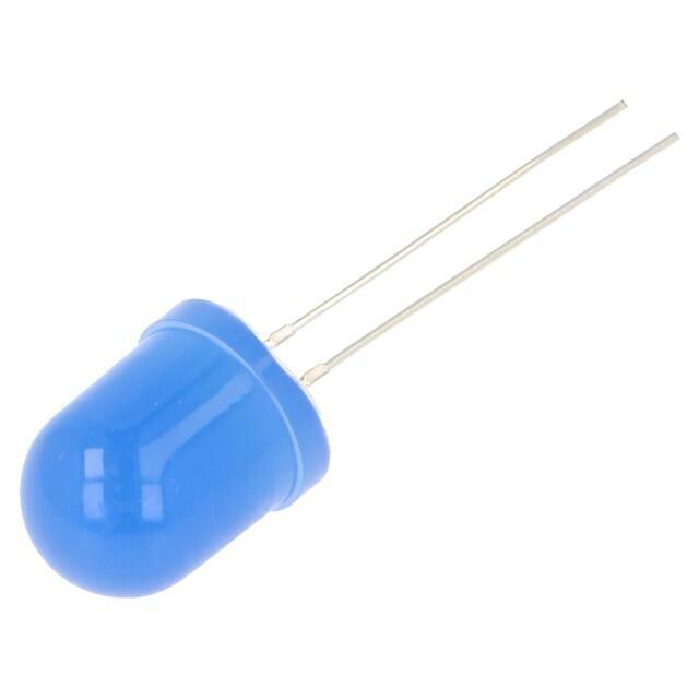 OPTOSUPPLY LED; blue; 10mm; 750÷1120mcd; 30°
