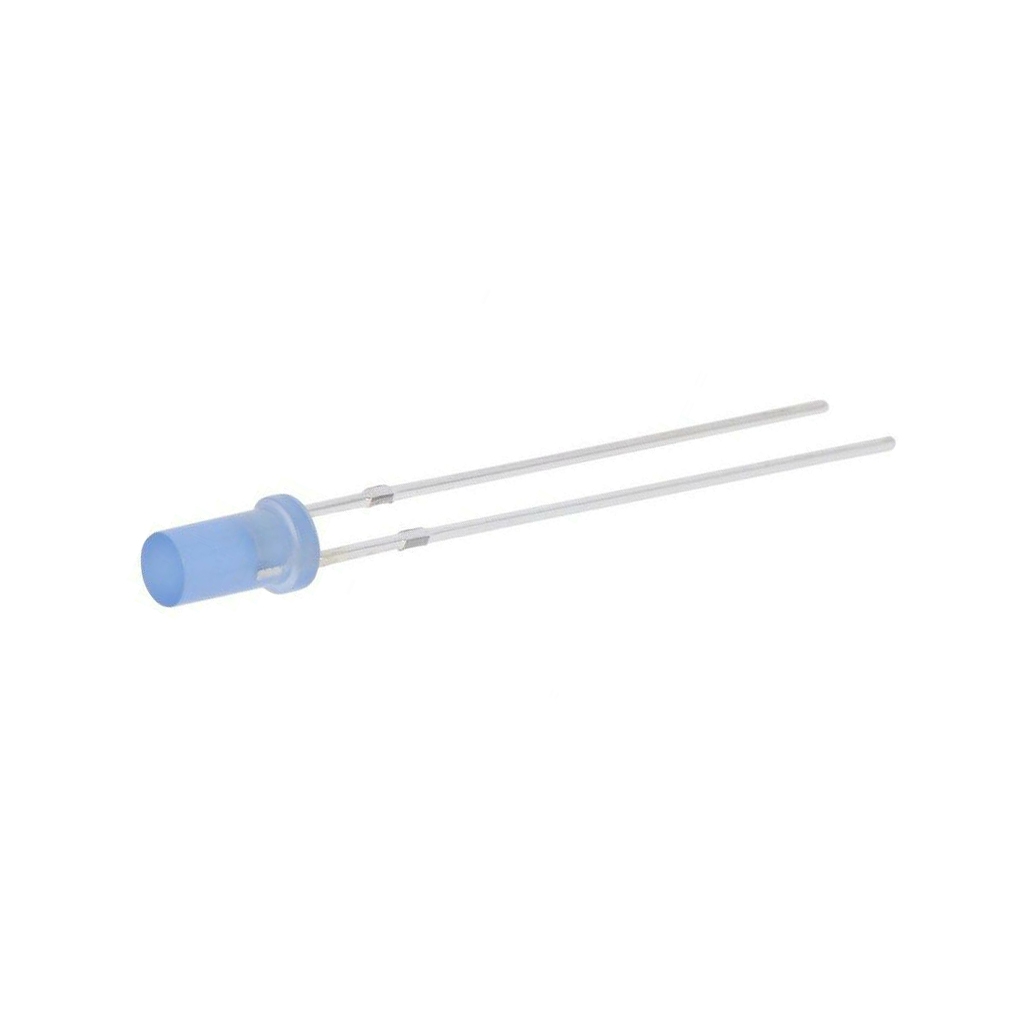 OPTOSUPPLY LED; blue; 3mm; 220÷330mcd; 140°
