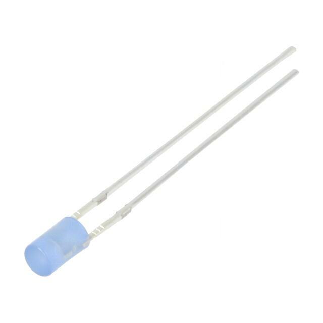 OPTOSUPPLY LED; blue; 3mm; 220÷330mcd; 140°