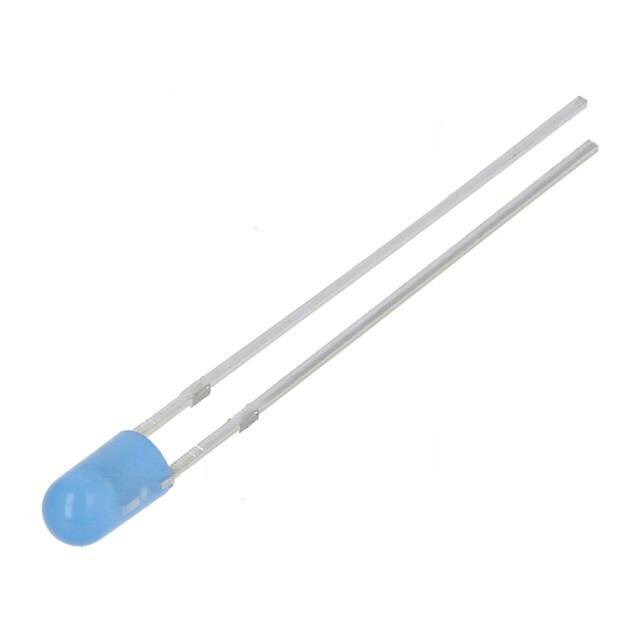 OPTOSUPPLY LED; blue; 3mm; 30°; Front: