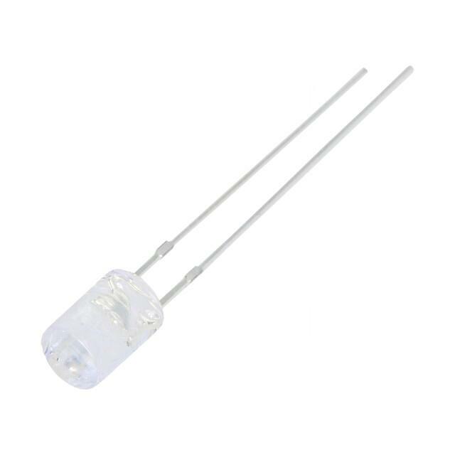 OPTOSUPPLY LED; blue; 5mm; 330÷500mcd; 100°
