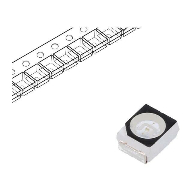 OPTOSUPPLY LED; blue; SMD; PLCC2; 500÷750mcd