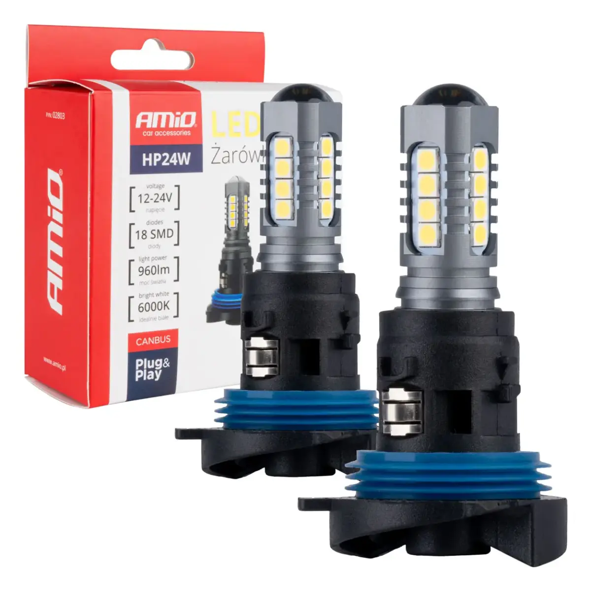 AMIO LED CANBUS 3030 18SMD HP24W