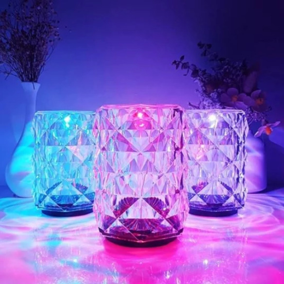 LED Dimanta galda lampa - nakts