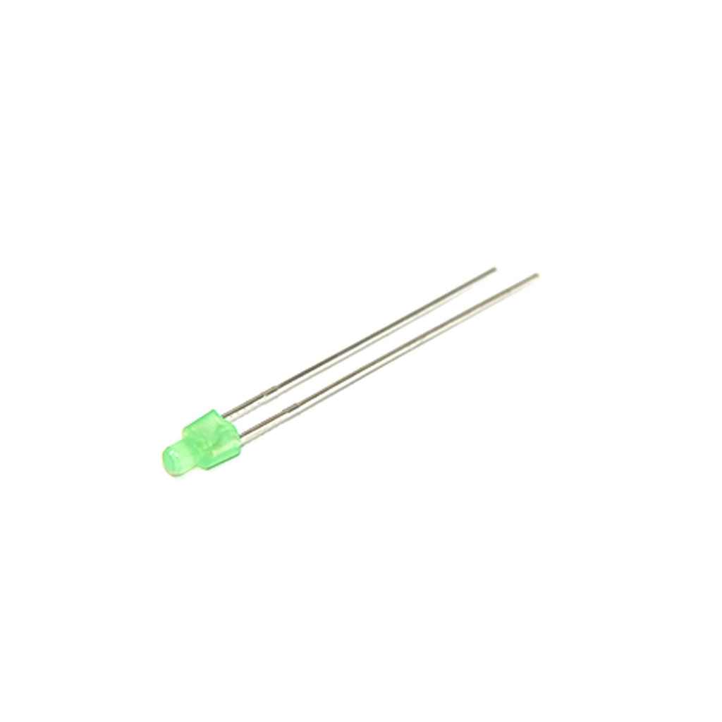 LUCKY LIGHT LED; green; 2mm; 460÷780mcd