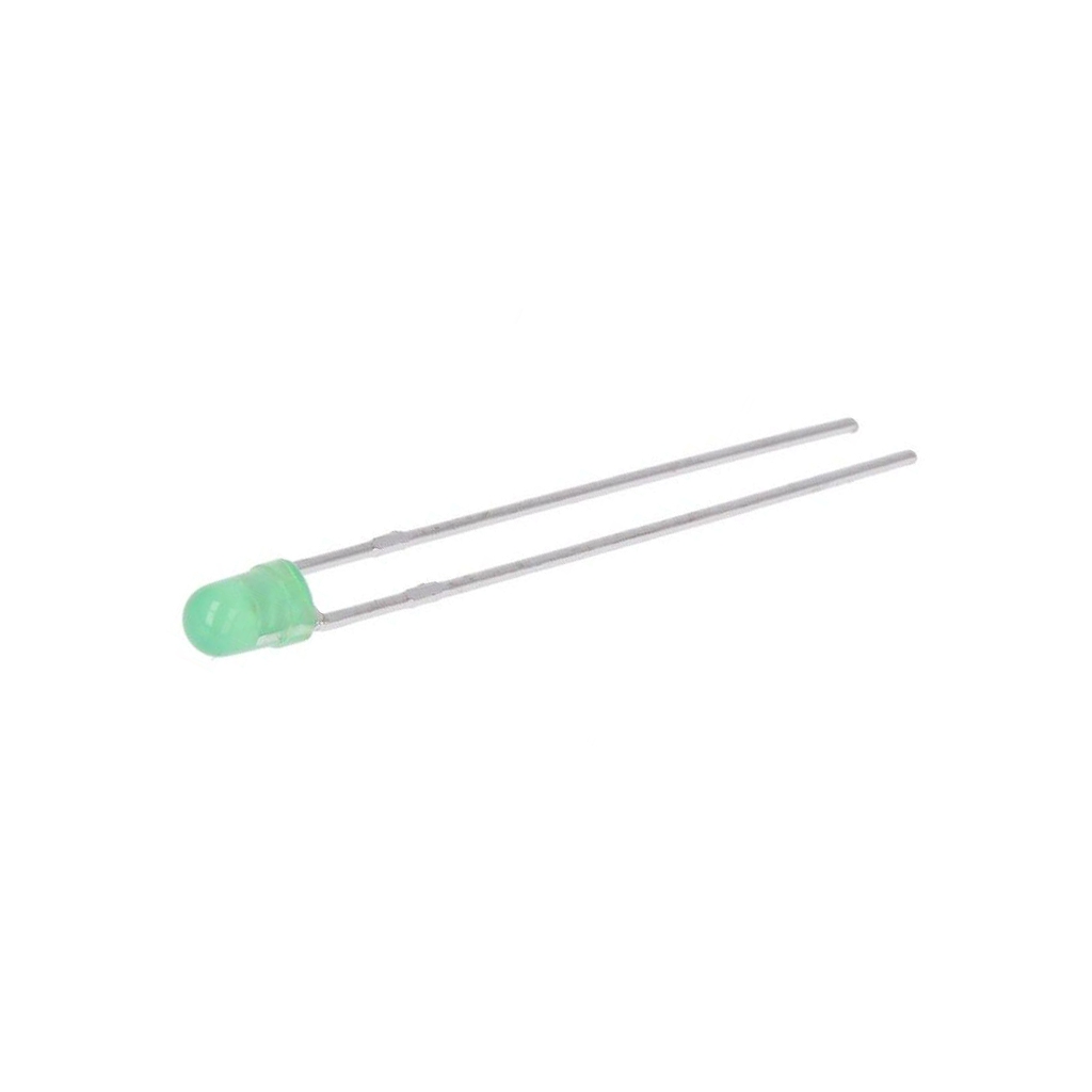 KINGBRIGHT ELECTRONIC LED; green; 3mm; 1÷3mcd