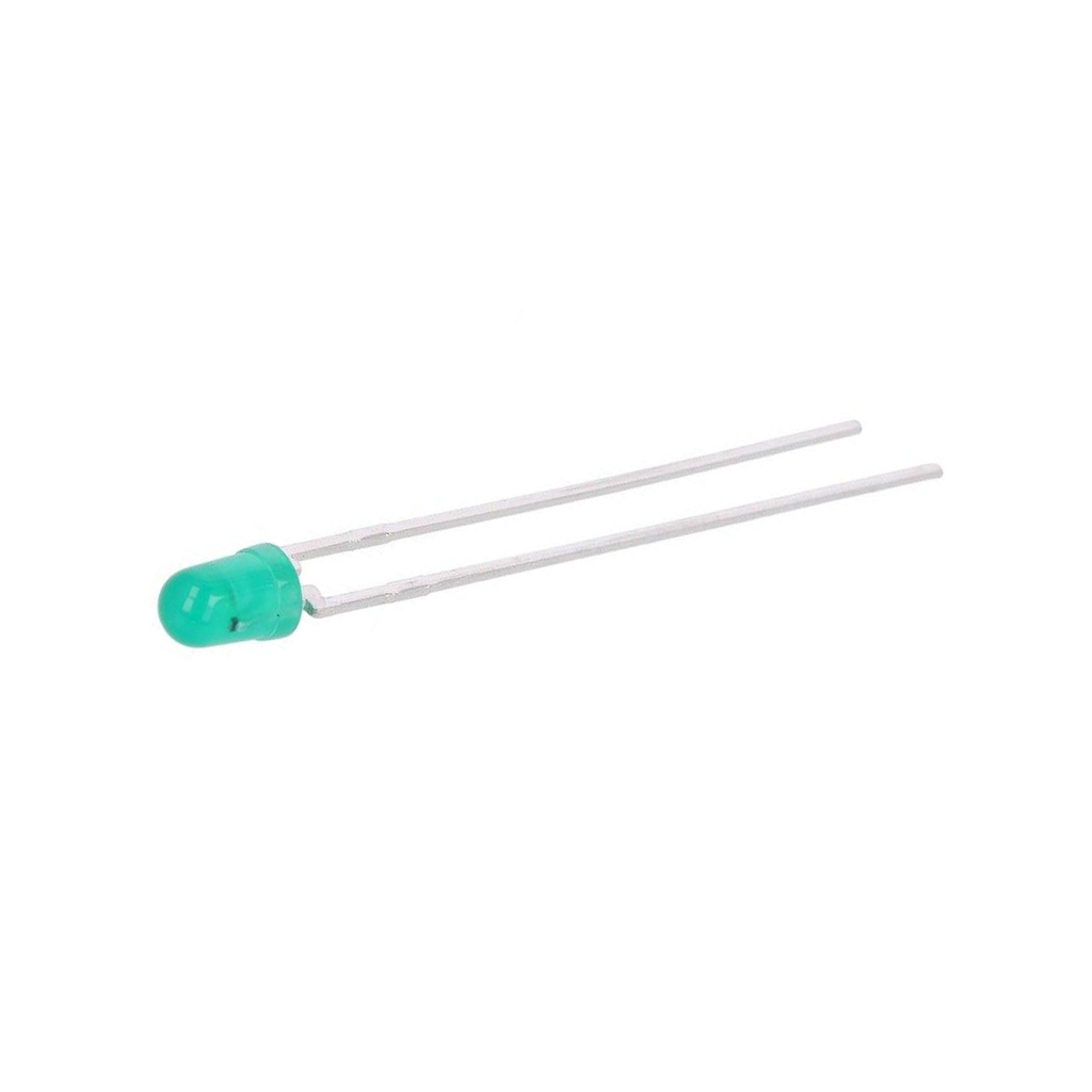 BROADCOM (AVAGO) LED; green; 3mm; 1