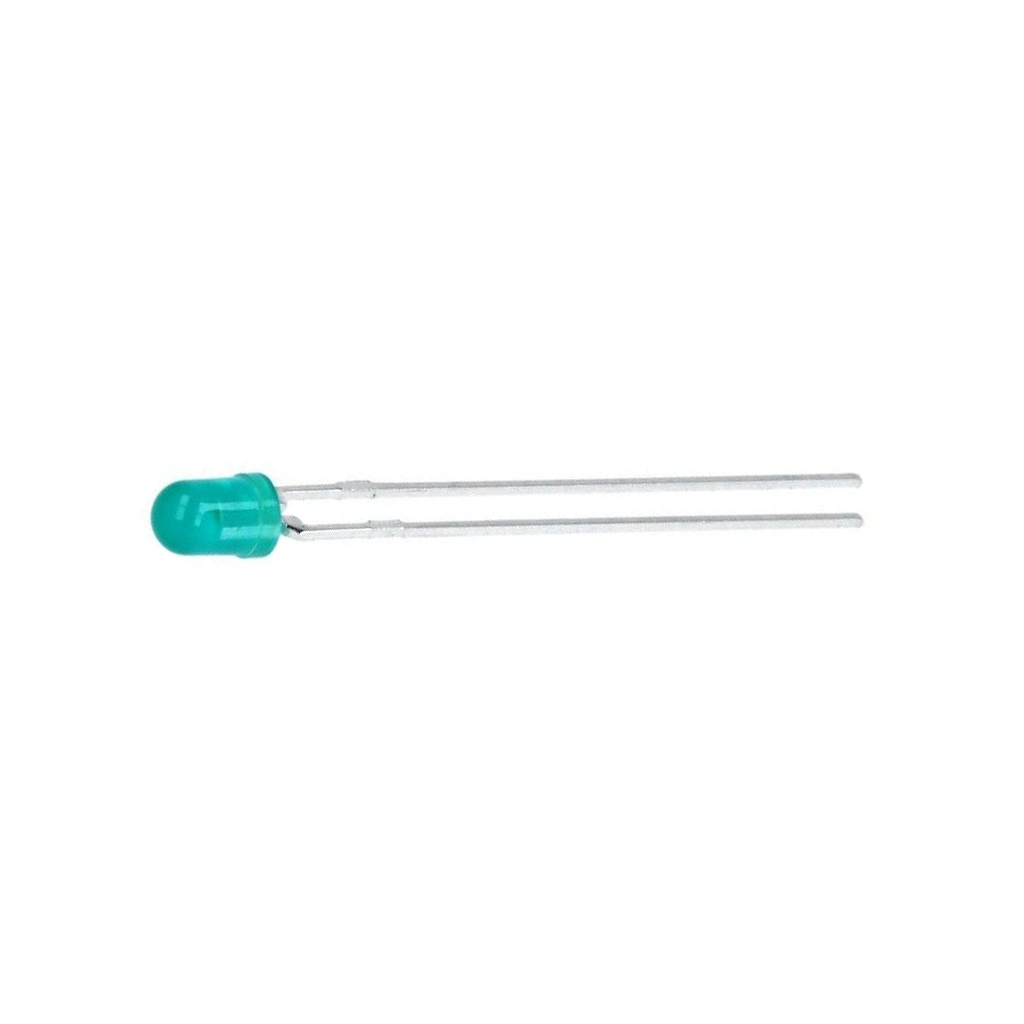 BROADCOM (AVAGO) LED; green; 3mm; 1mcd