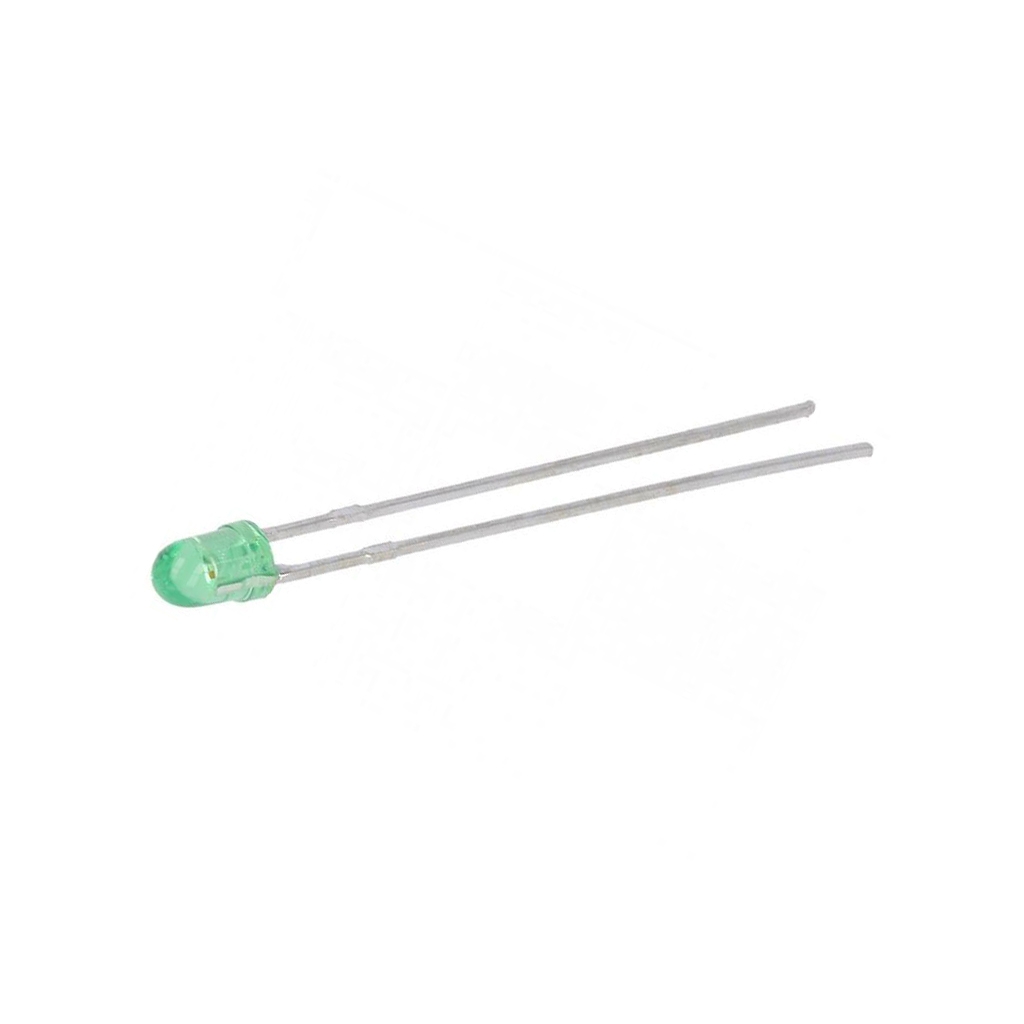 KINGBRIGHT ELECTRONIC LED; green; 3mm; 4÷12mcd