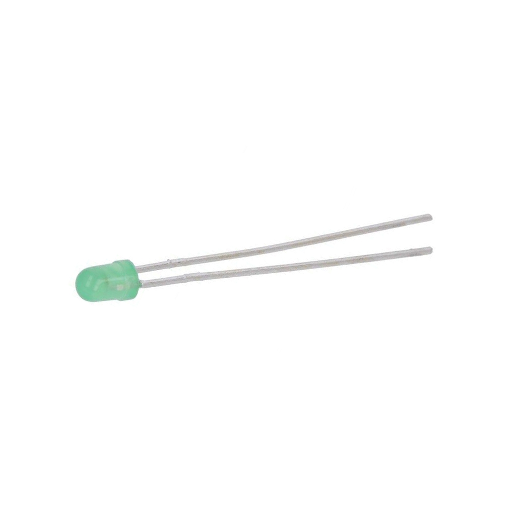 KINGBRIGHT ELECTRONIC LED; green; 3mm; 8÷20mcd