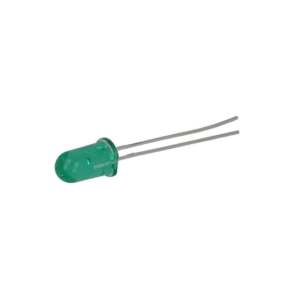 BROADCOM (AVAGO) LED; green; 5mm; 12÷70mcd