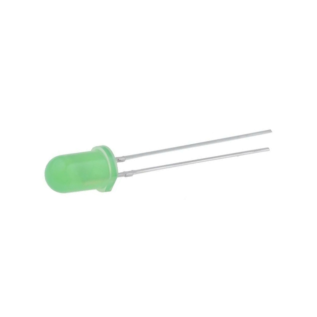 OPTOSUPPLY LED; green; 5mm; 68÷90mcd; 60°