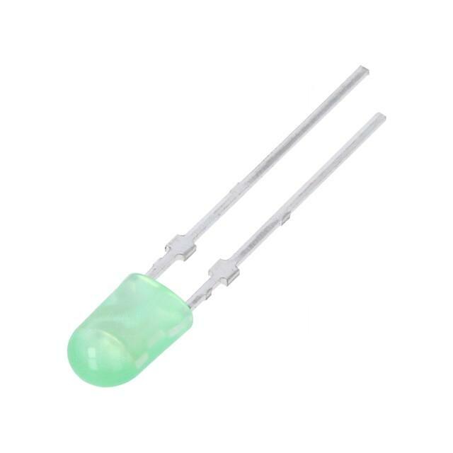 EVERLIGHT LED; green; oval; 3.95x3x6