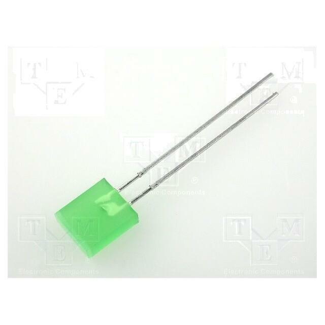 KINGBRIGHT ELECTRONIC LED; green; rectangular; 7x2