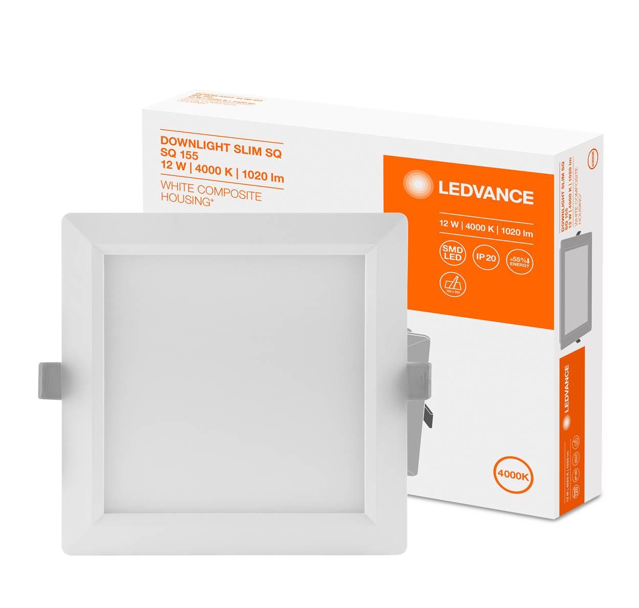 LEDVANCE LED iebūvējams panelis 12W 4000K