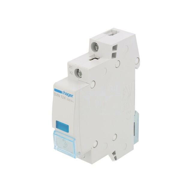 HAGER LED indicator; 230VAC; for DIN