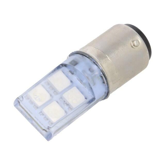 POLAM-ELTA LED lamp; BA15D; blue; 24VDC