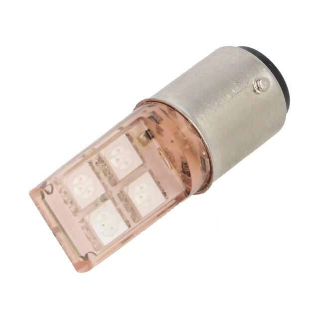 POLAM-ELTA LED lamp; BA15D; orange; 24VDC