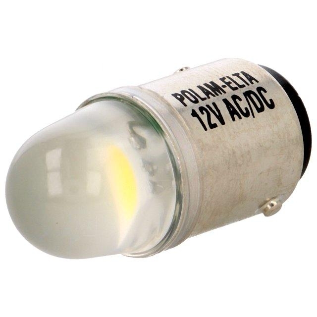 POLAM-ELTA LED lamp; BA15D; white; 12VDC