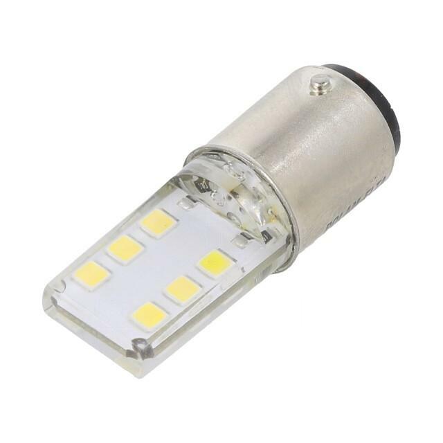 POLAM-ELTA LED lamp; BA15D; white; 24VDC