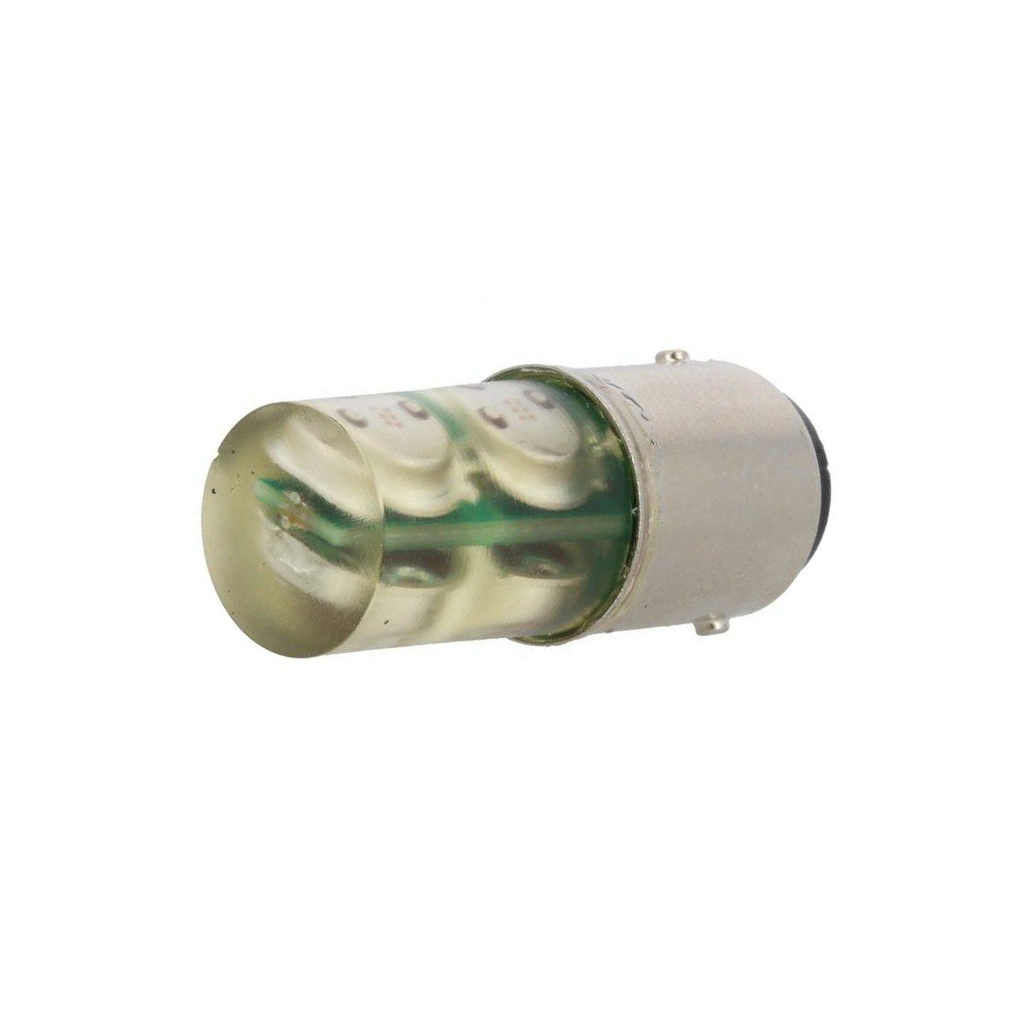POLAM-ELTA LED lamp; BA15D; yellow; 230VAC