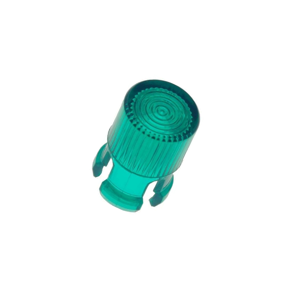 KEYSTONE LED lens; round; green; 5mm