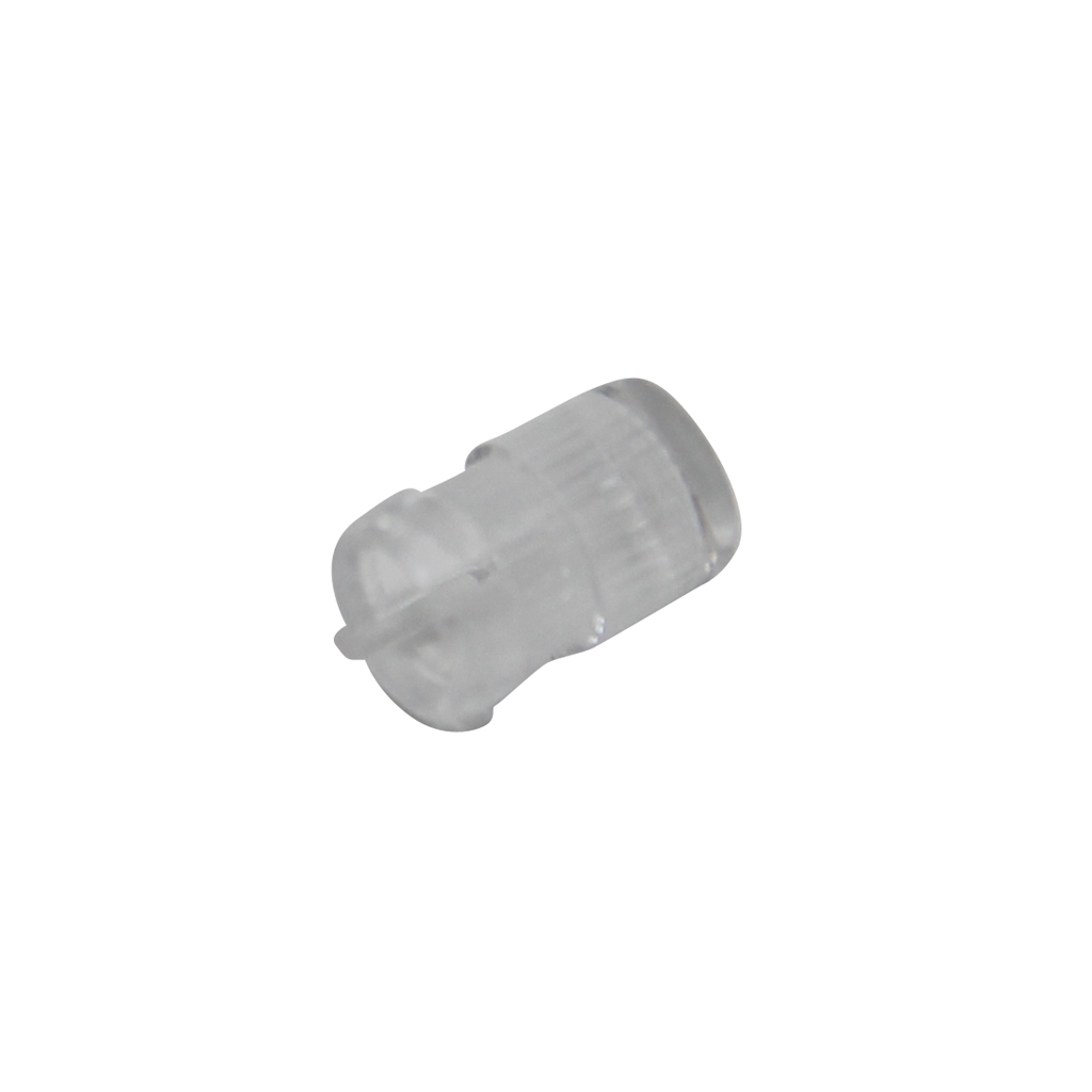 FIX&FASTEN LED lens; round; polycarbonate; transparent
