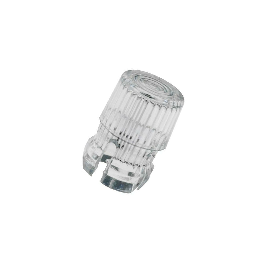 KEYSTONE LED lens; round; transparent; 3mm