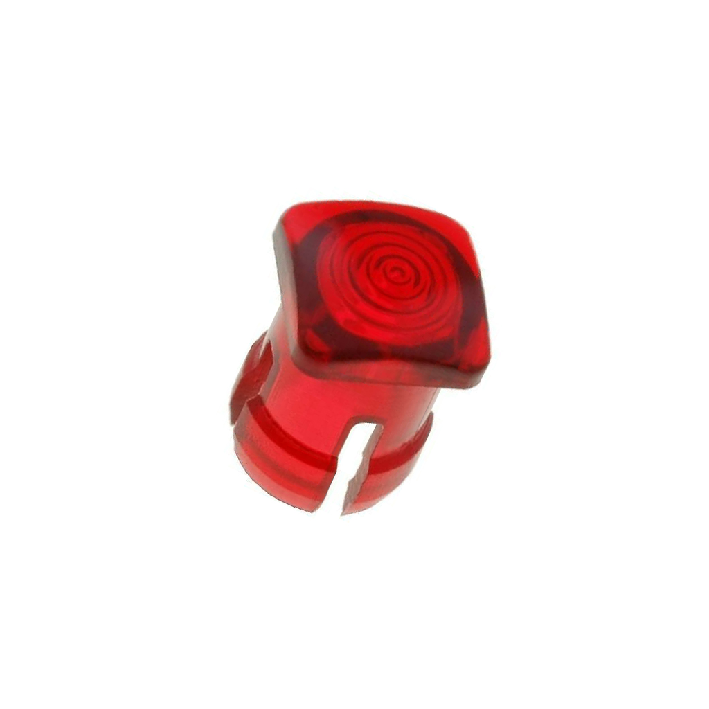KEYSTONE LED lens; square; red; lowprofile