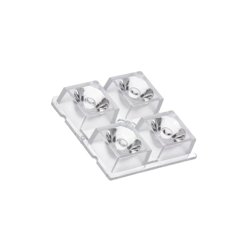 LEDIL LED lens; square; transparent; 11÷18°