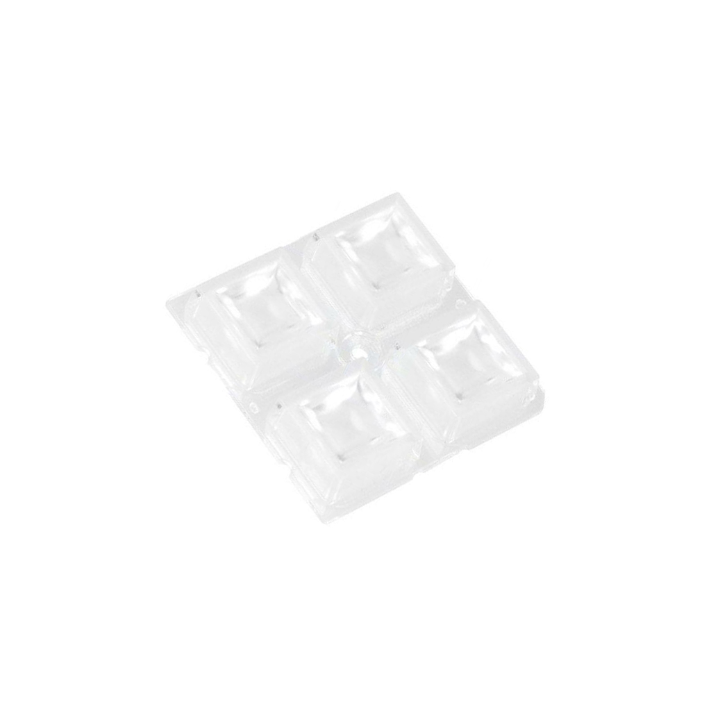 LEDIL LED lens; square; transparent; 43÷57°