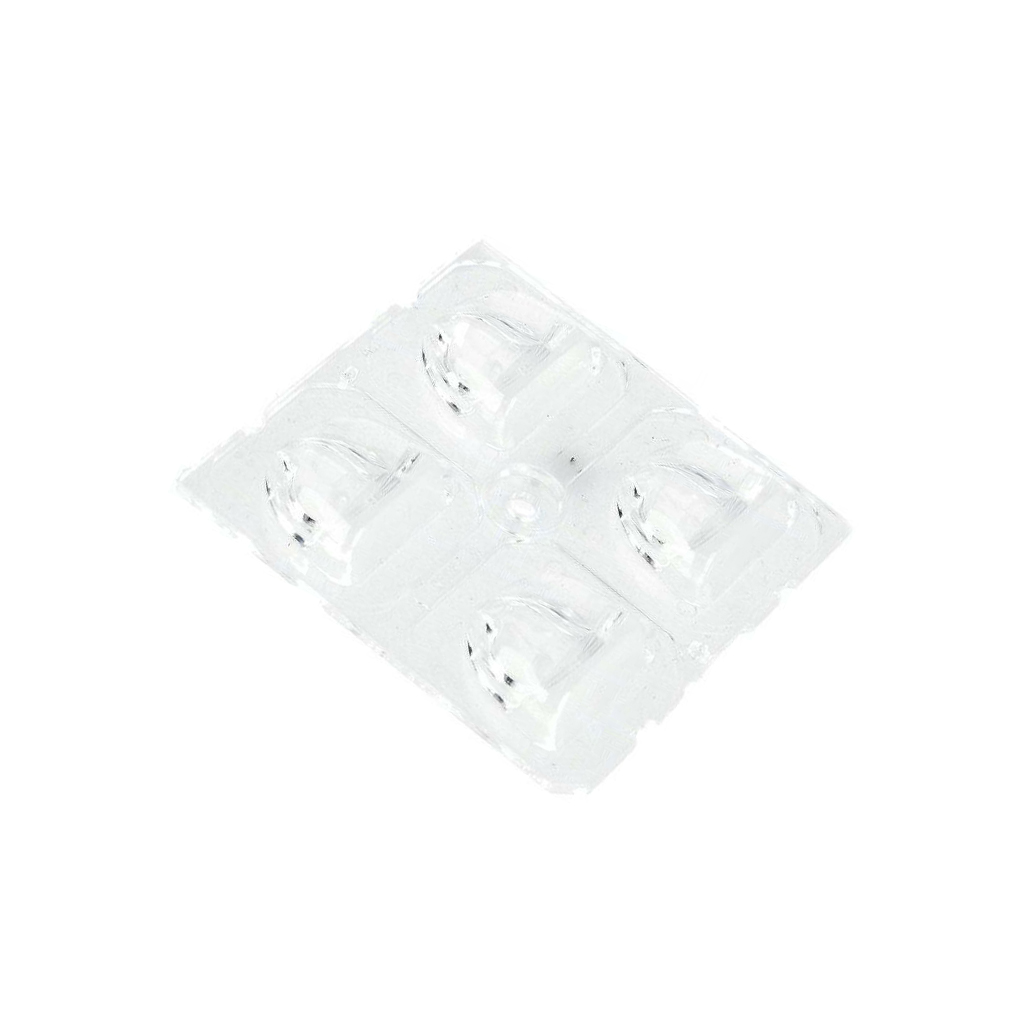 LEDIL LED lens; square; transparent; H: