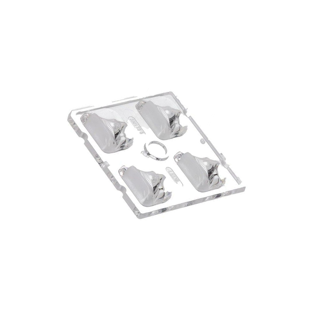 LEDIL LED lens; square; transparent; H:
