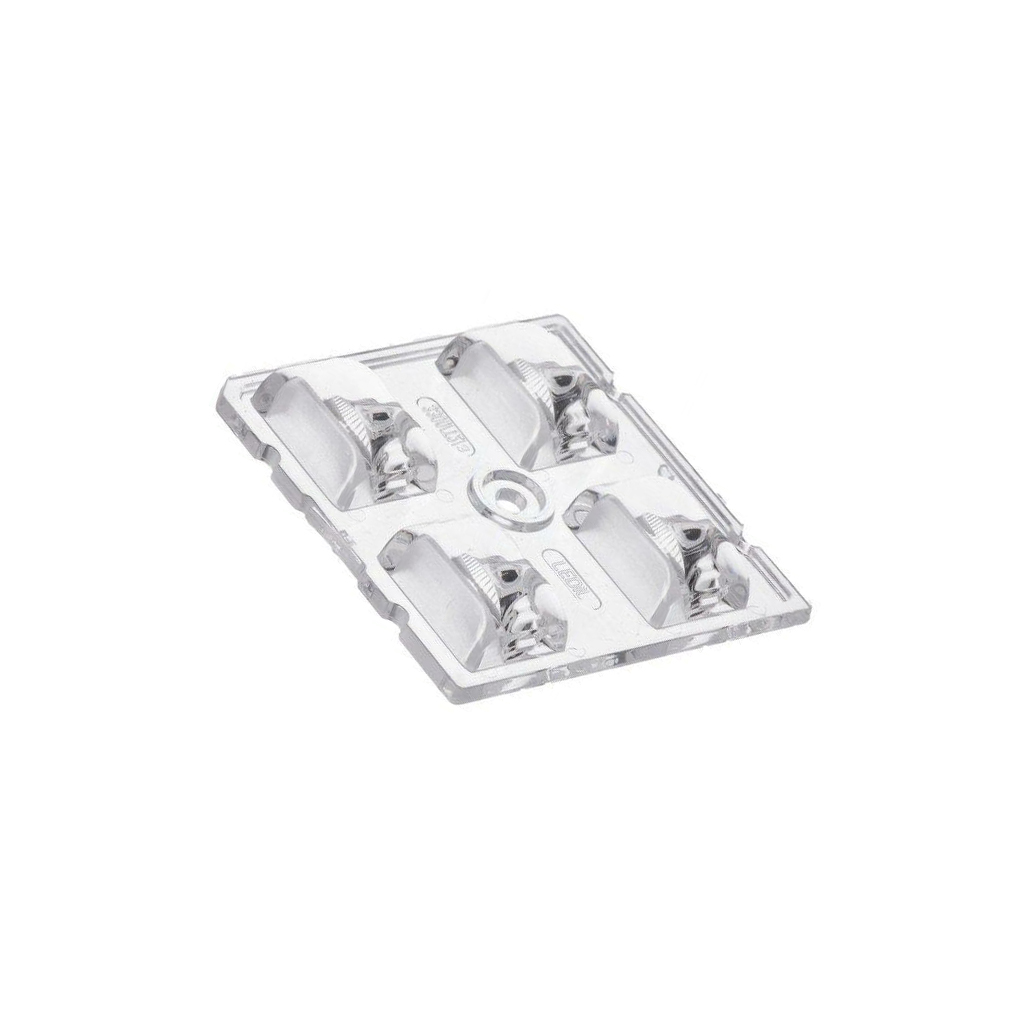 LEDIL LED lens; square; transparent; H: