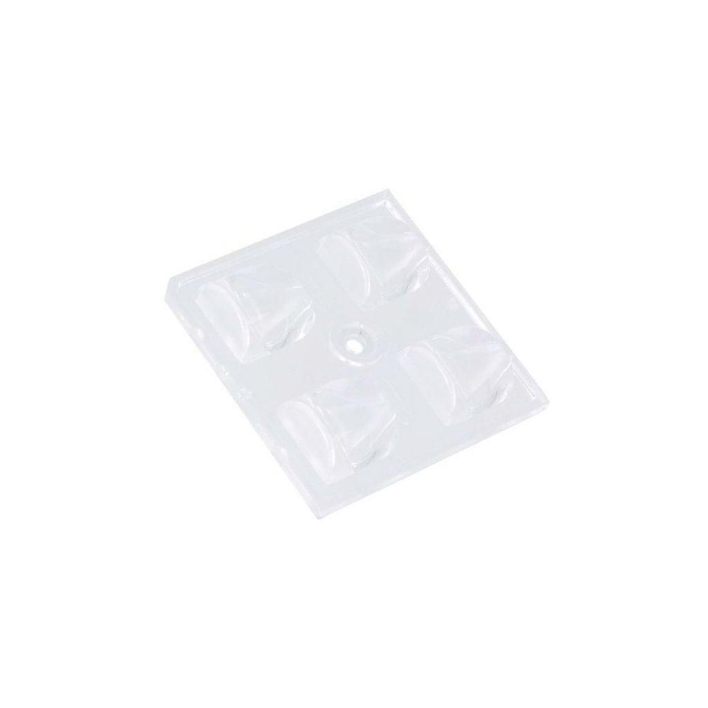 LEDIL LED lens; square; transparent; H: