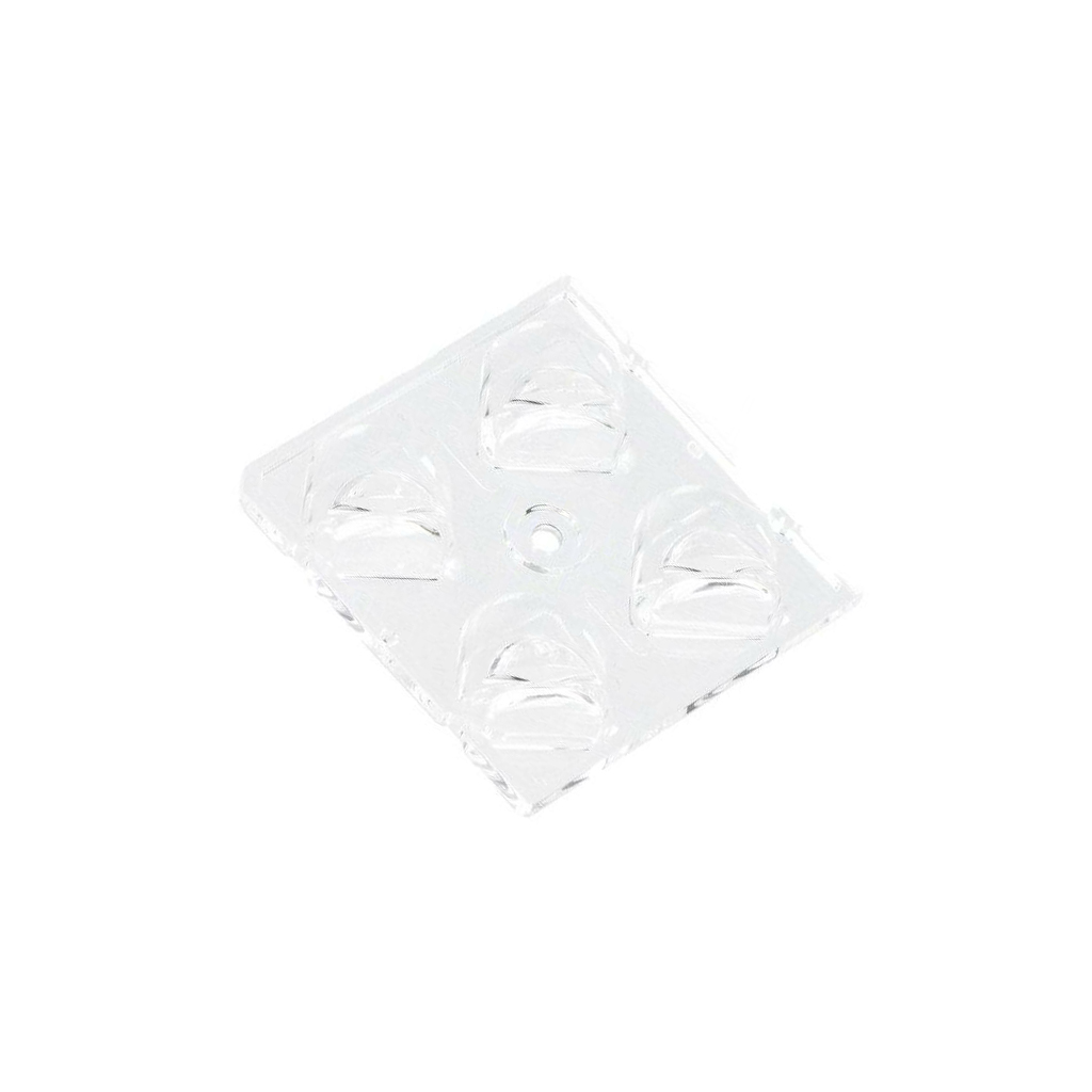 LEDIL LED lens; square; transparent; H: