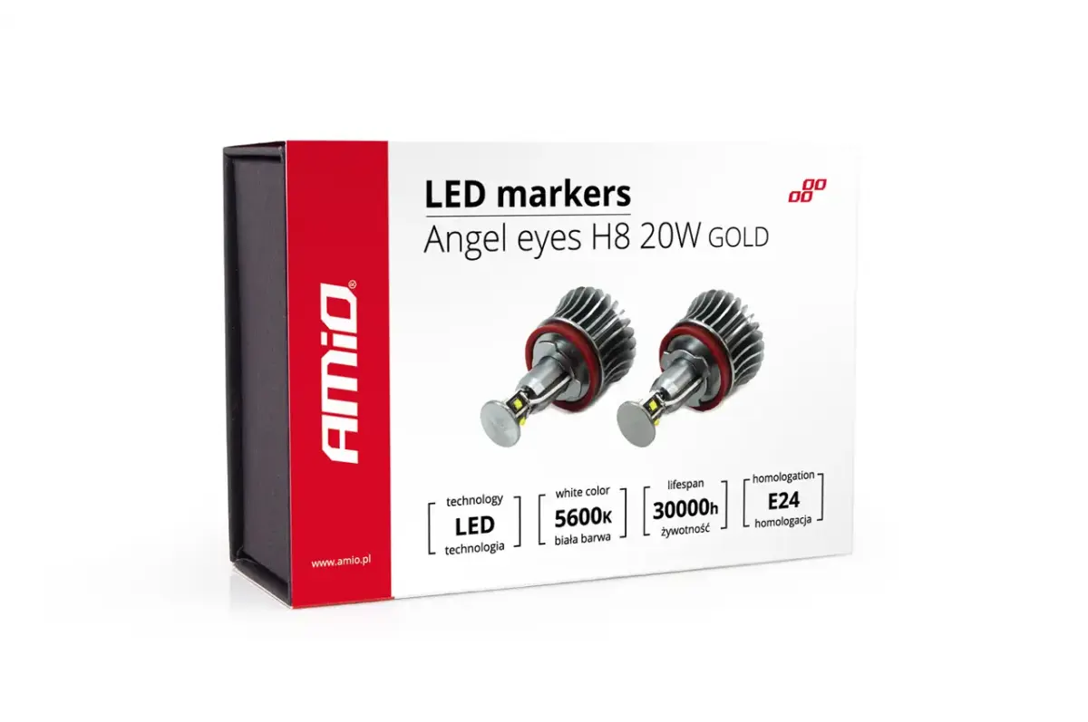 AMIO LED marķieris H8 20W GOLD