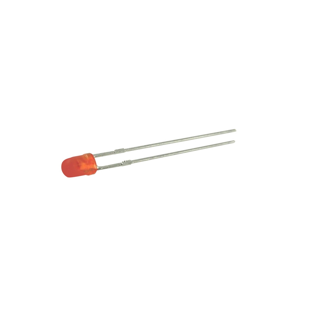 KINGBRIGHT ELECTRONIC LED; orange; 3mm; 8÷50mcd