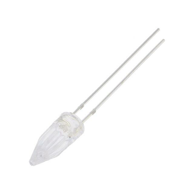 OPTOSUPPLY LED; orange; 5mm; 500÷750mcd; 100°
