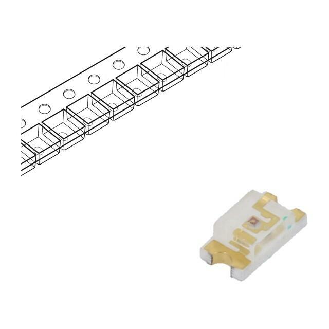 NTE ELECTRONICS LED; orange; SMD; 1206