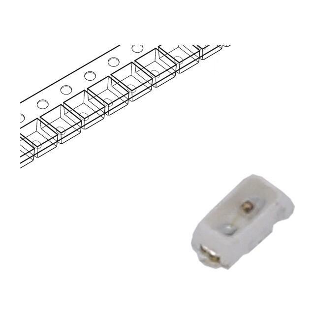 LUCKY LIGHT LED; orange; SMD; PLCC2