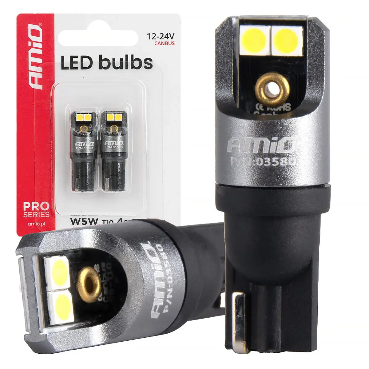 LED PRO sērija T10 W5W 4x3030