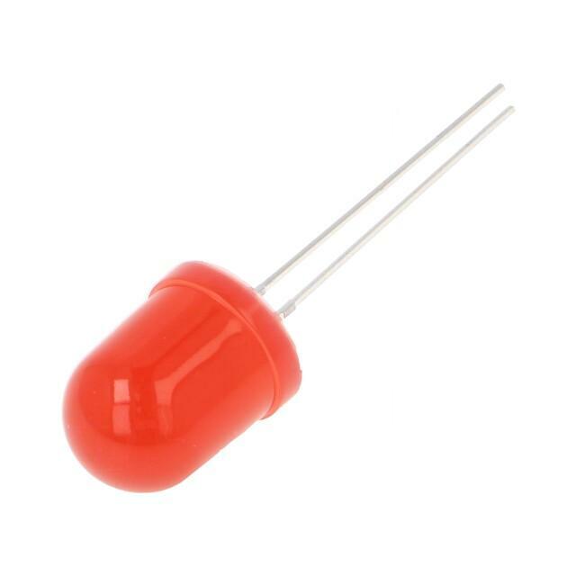 OPTOSUPPLY LED; red; 10mm; 1120÷1560mcd; 30°