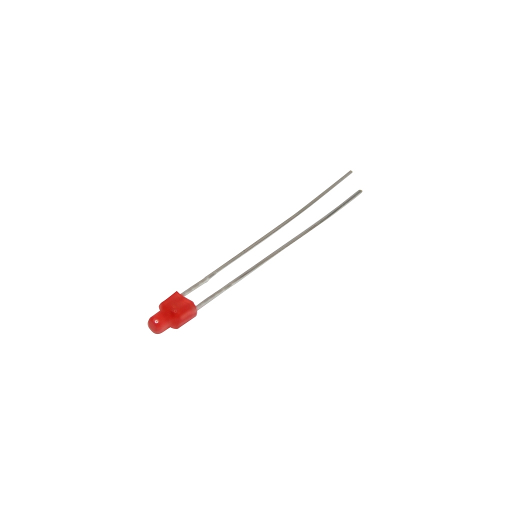 LUCKY LIGHT LED; red; 2mm; 70÷120mcd