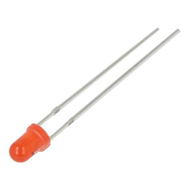 OPTOSUPPLY LED; red; 3mm; 220÷330mcd; 30°