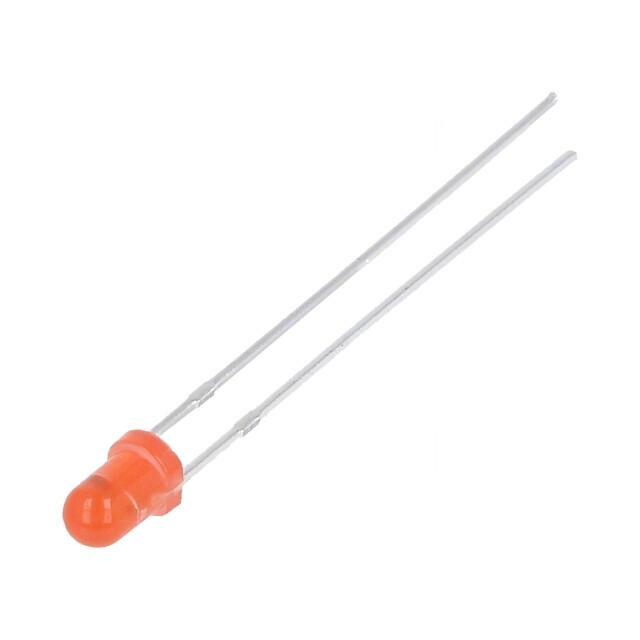 OPTOSUPPLY LED; red; 3mm; blinking; 220÷330mcd
