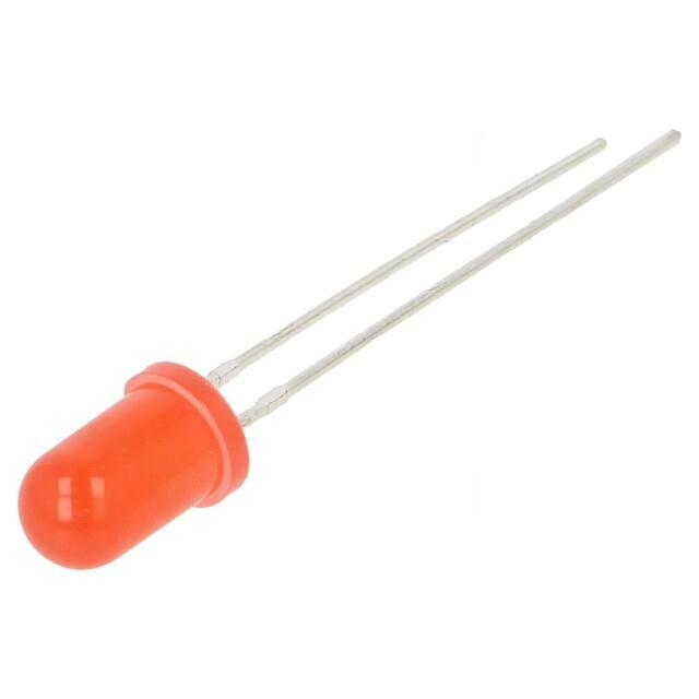 OPTOSUPPLY LED; red; 5mm; 220mcd; 50°