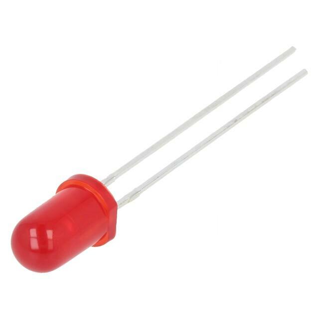 LUMEX LED; red; 5mm; 700mcd; 60°